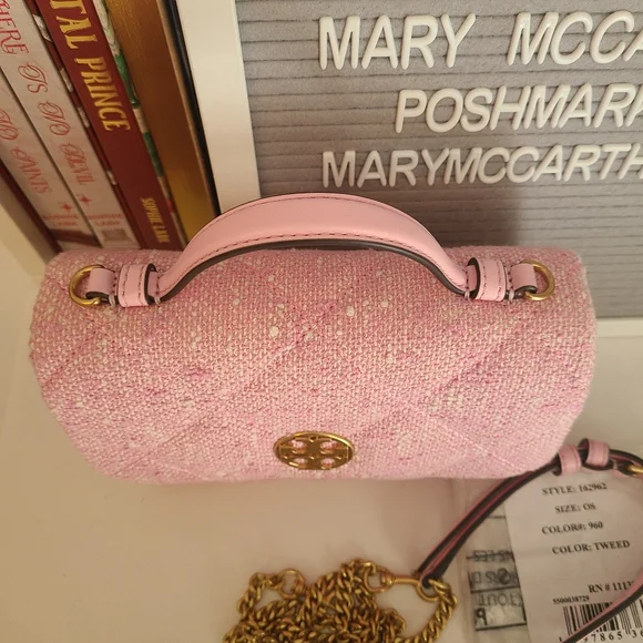 Tory Burch Willa Tweed Mini Top Handle Bag - Picture 4 of 12